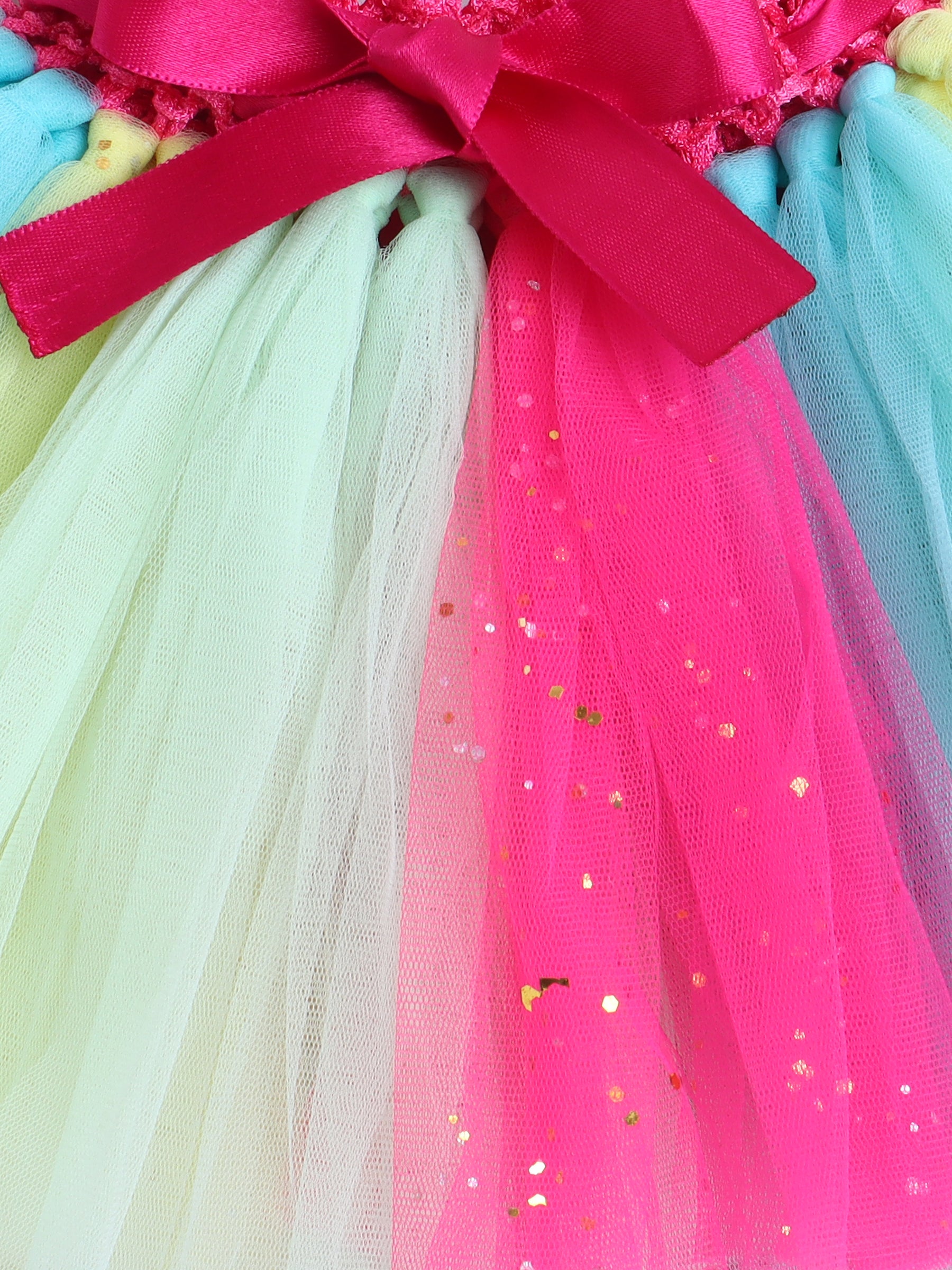 Baby Shark 3-Piece Baby Girl Rainbow Tutu Set
