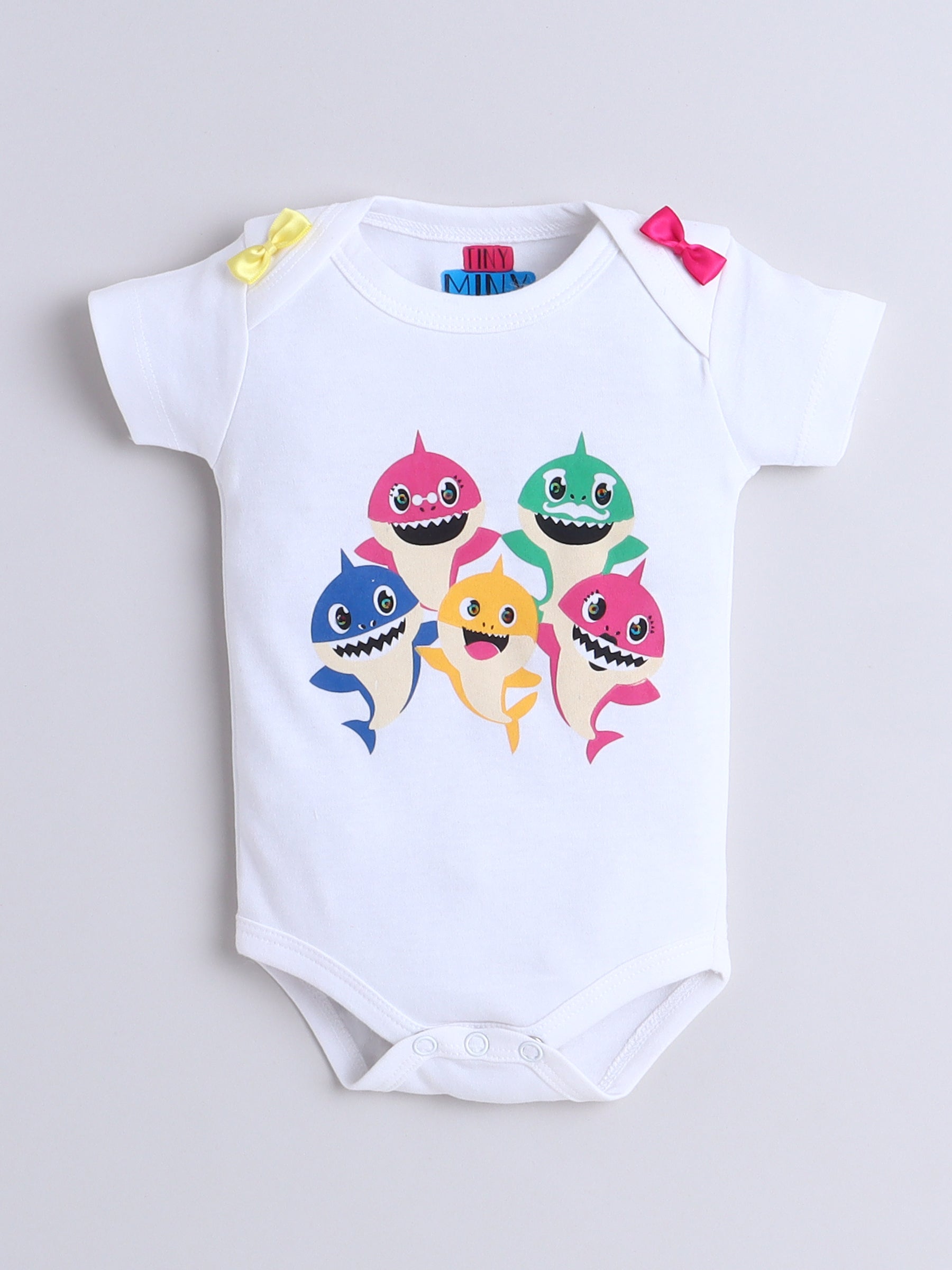 Baby Shark 3-Piece Baby Girl Rainbow Tutu Set