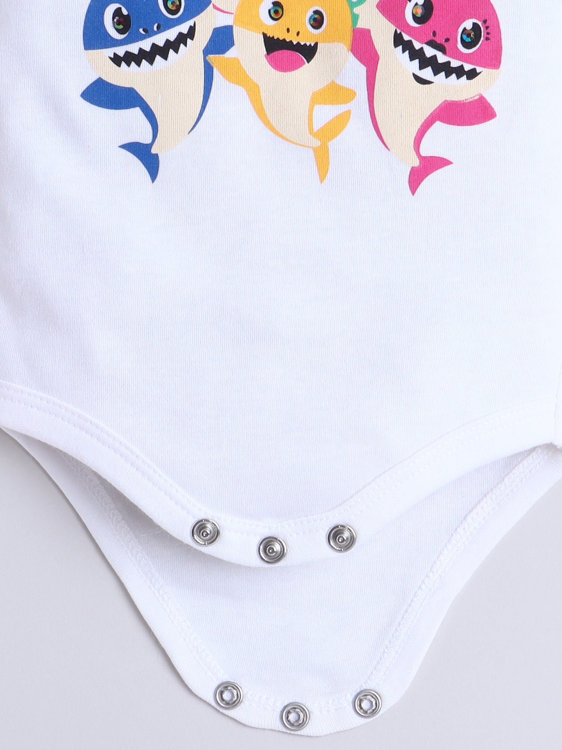 Baby Shark 3-Piece Baby Girl Rainbow Tutu Set