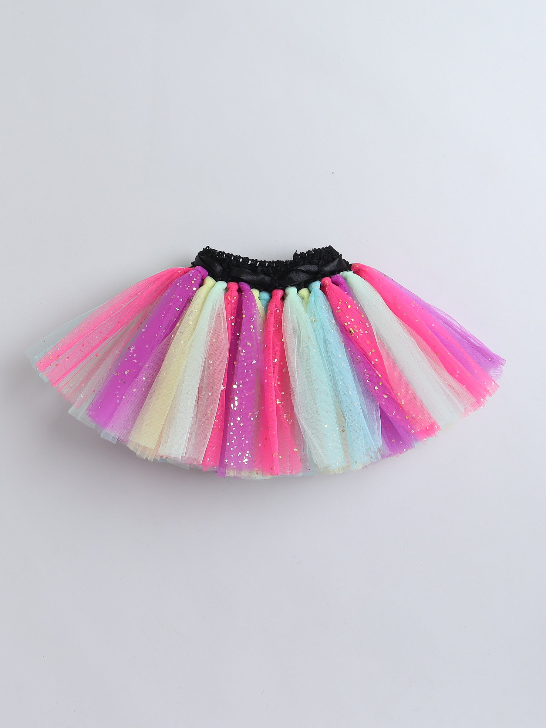 Rainbow Halloween Skeleton Tutu Set for Baby Girls