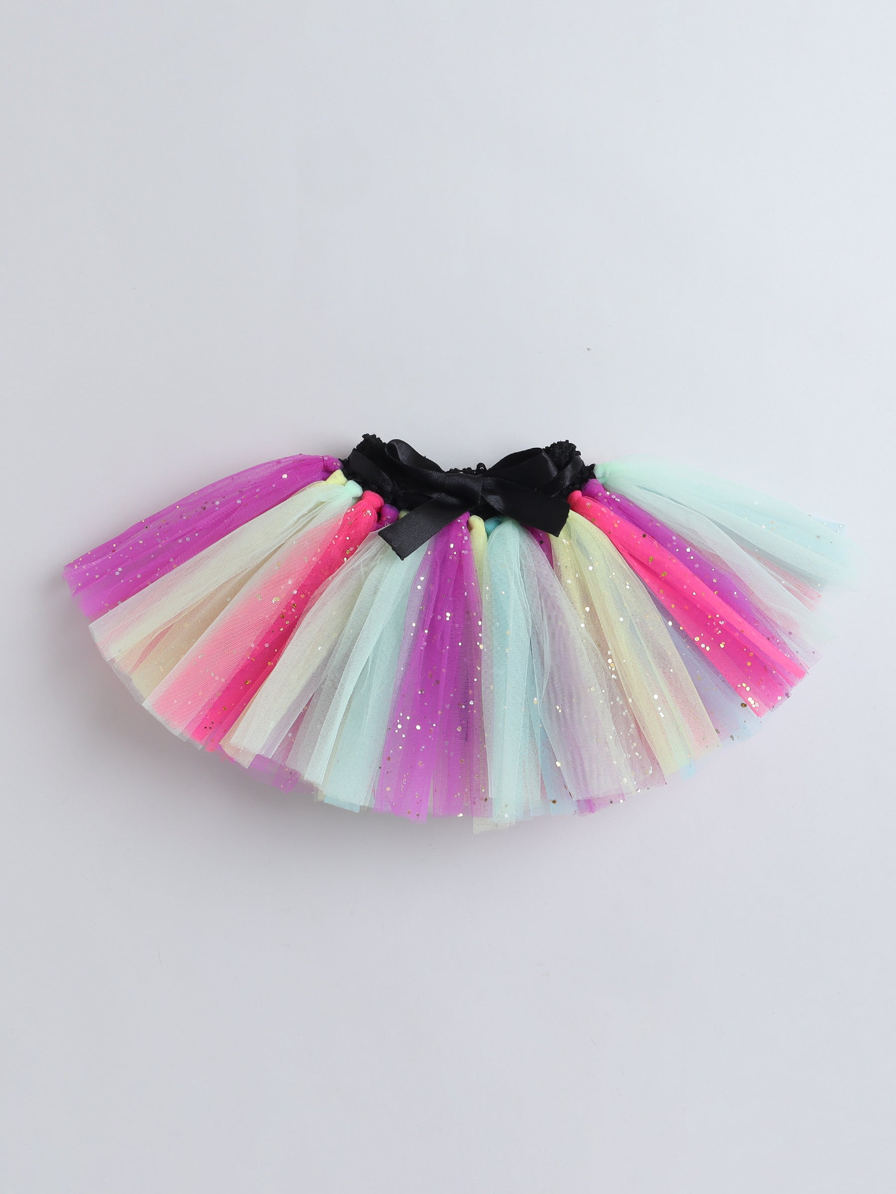 Rainbow Halloween Skeleton Tutu Set for Baby Girls