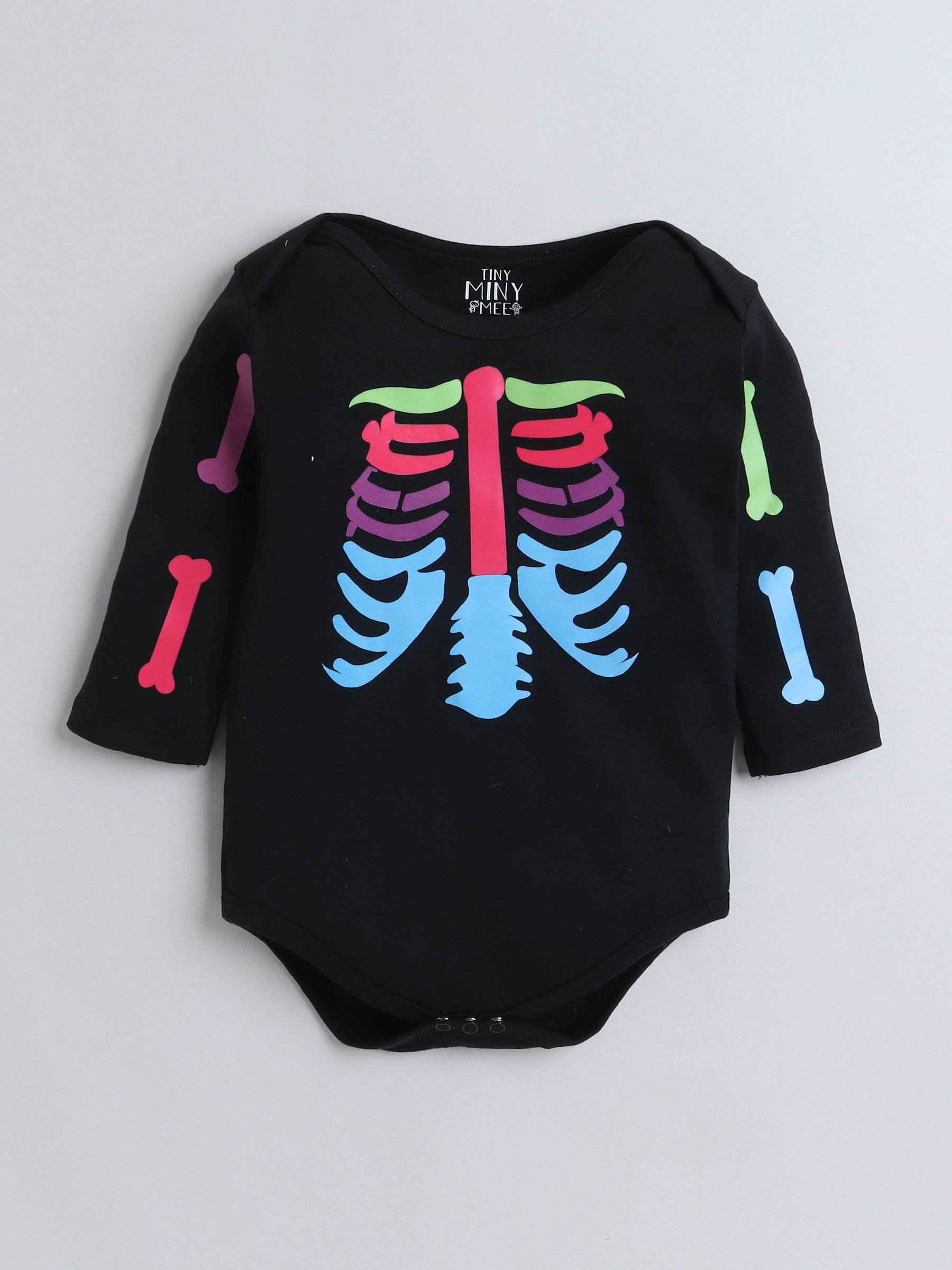 Rainbow Halloween Skeleton Tutu Set for Baby Girls