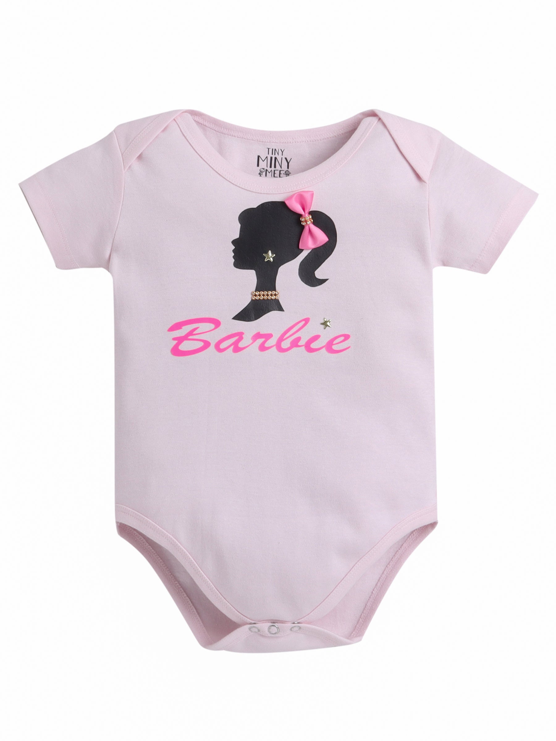 Barbie Theme Baby Girl Outfit Set – Romper & Tutu Skirt with Accessories