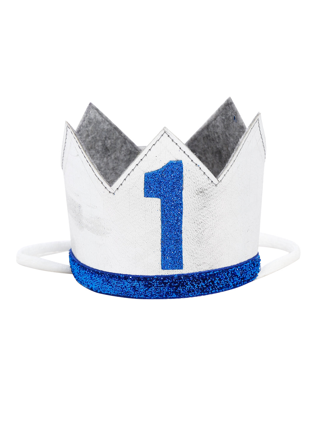 GLACE COTTON BABY BOY BIRTHDAY PHOTOSHOOT OUTFIT INCLUDES BLOOMER WITH GALLIES , CROWN AND BOW-BLUE
