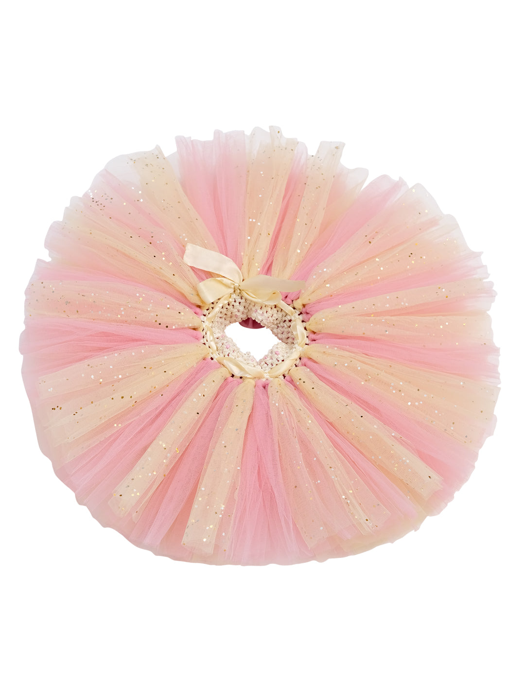 TINY MINY MEE BLUSH BLAST TUTU SET - OFF WHITE, BLUSH