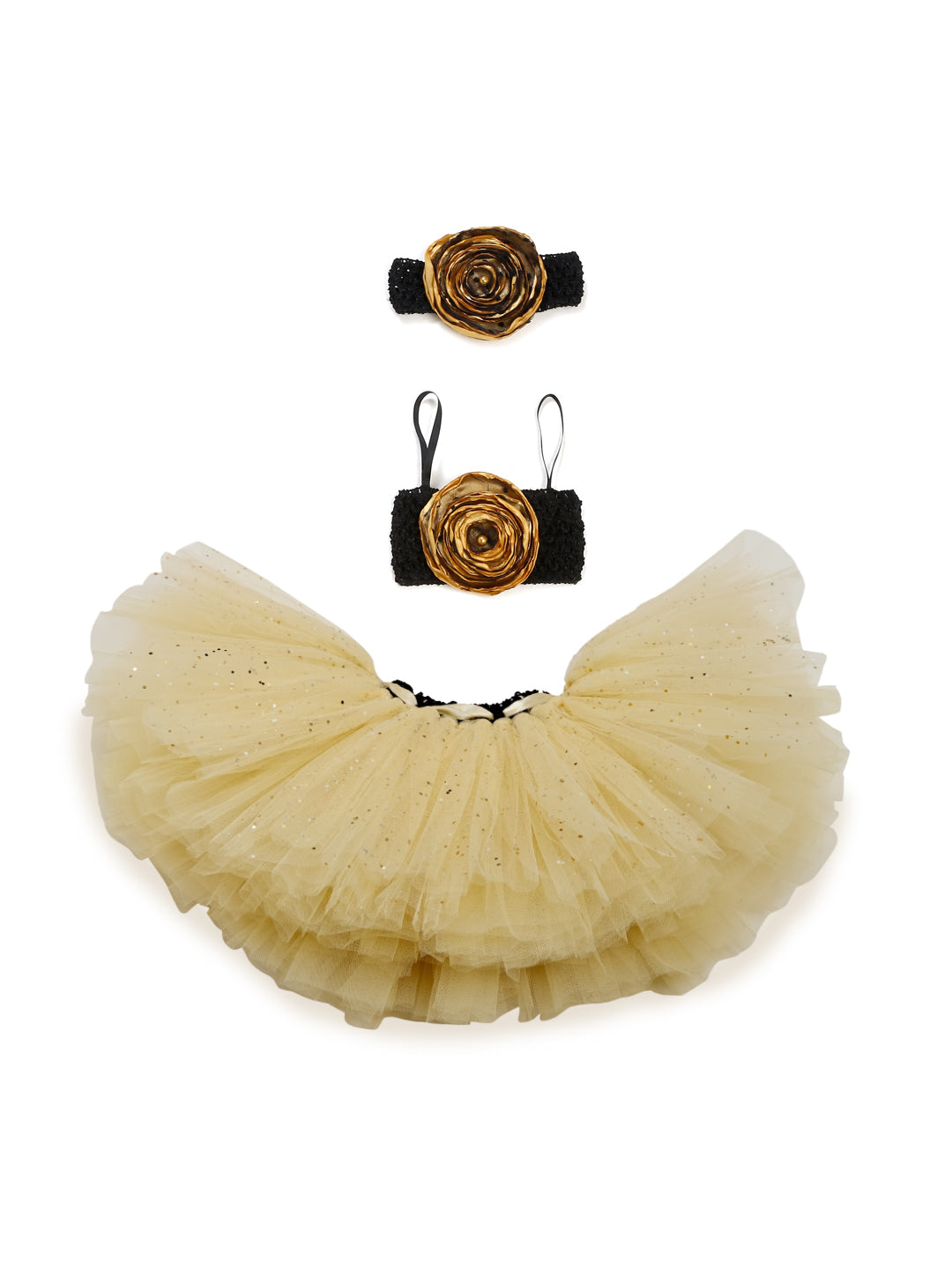 TINY MINY MEE GOLDEN GLORY TUTU SET-GOLDEN