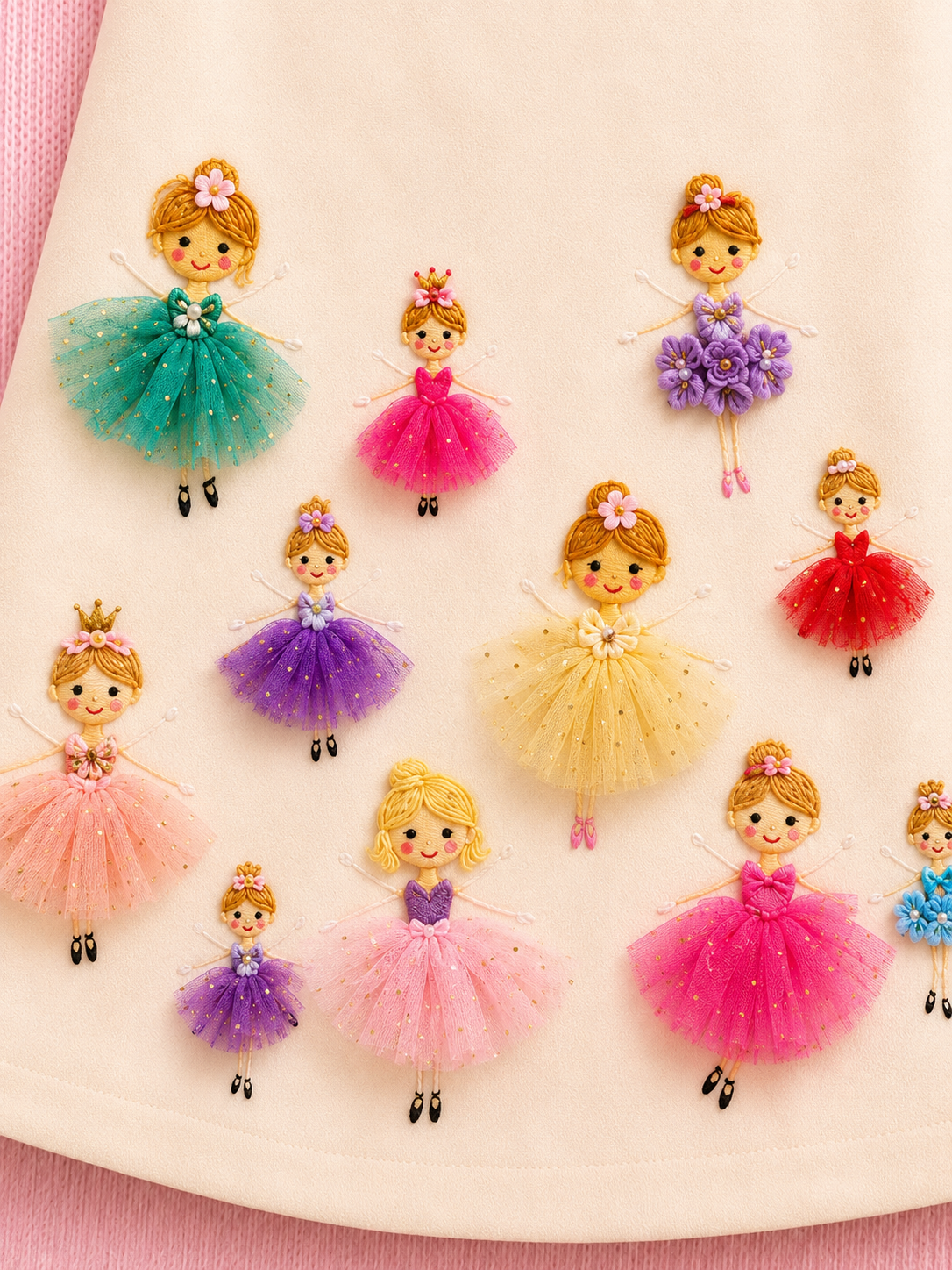 Girls Fairy Appliqué A-Line Dress