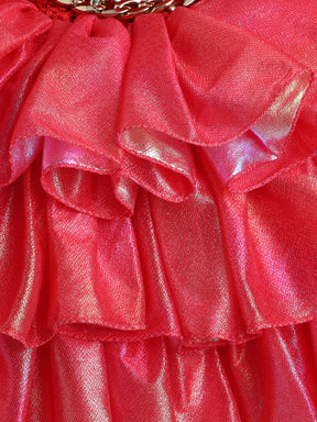 Red Layered Princess Tutu Dress for Baby Girls – Rosette Bodice & Party Wear