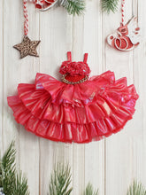 Red Layered Princess Tutu Dress for Baby Girls – Rosette Bodice & Party Wear