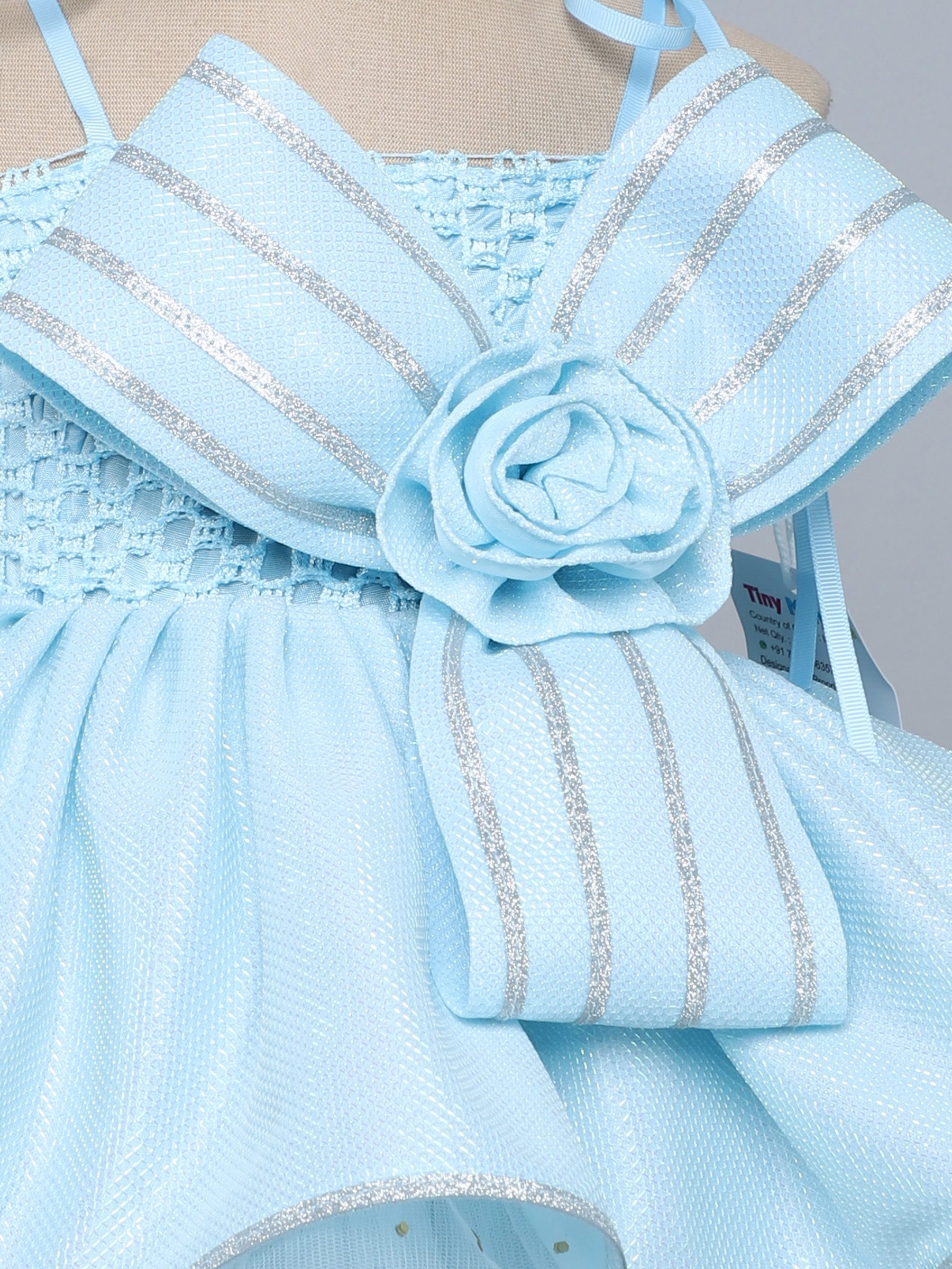 White Sparkle Bow Party Tutu Dress