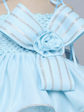 White Sparkle Bow Party Tutu Dress