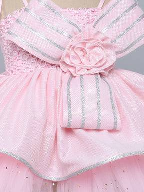 "Elegant white tutu gown with statement bow – perfect for birthdays & special occasions."