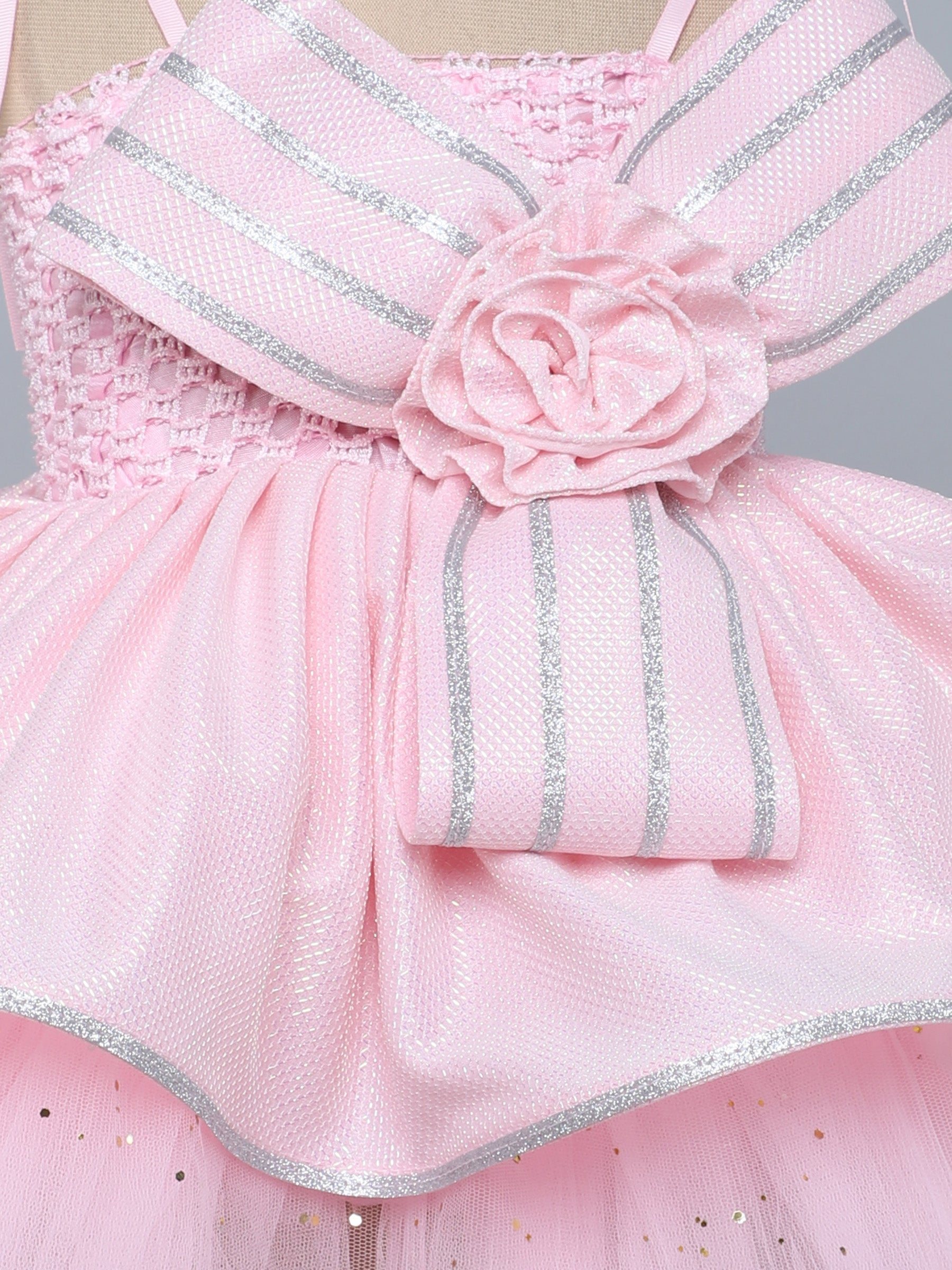 White Sparkle Bow Party Tutu Dress