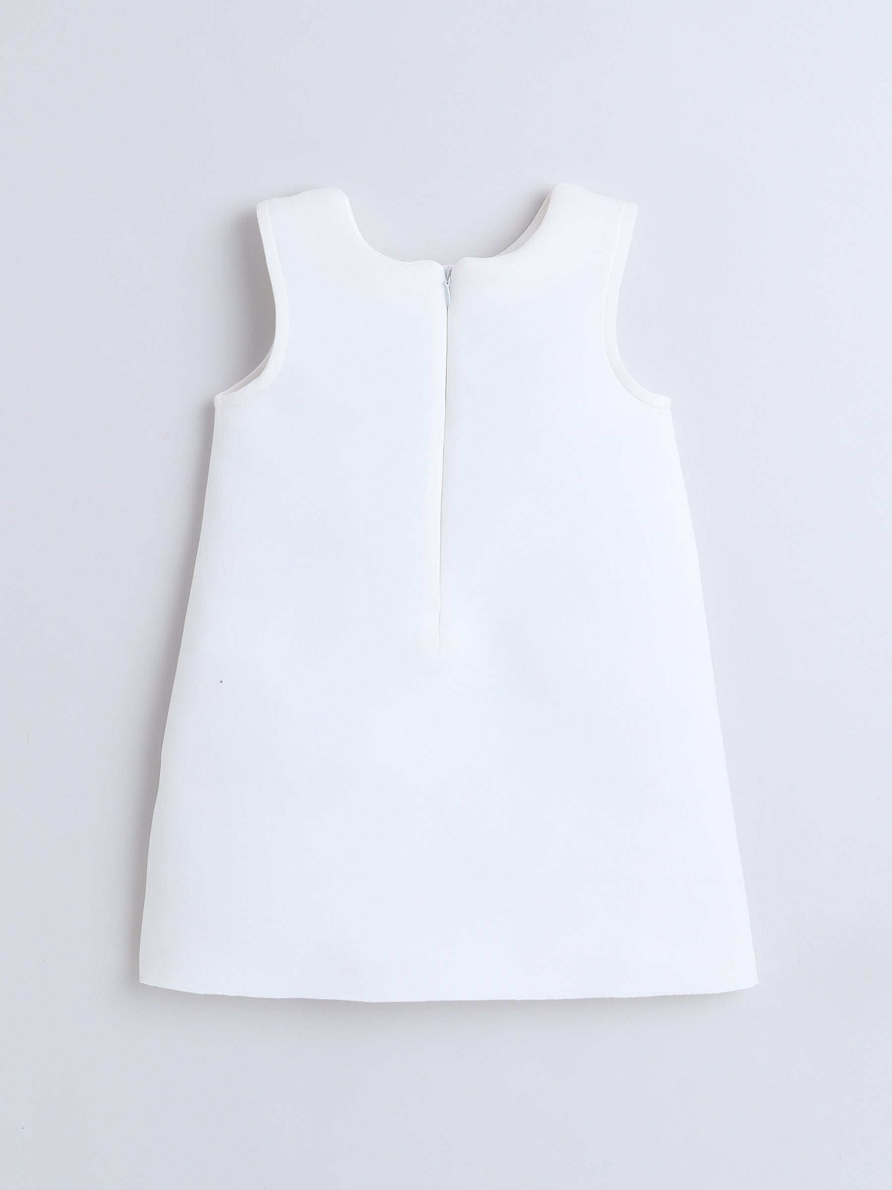 White & Red 3D Ballerina Dress for Baby Girls 💃❤️