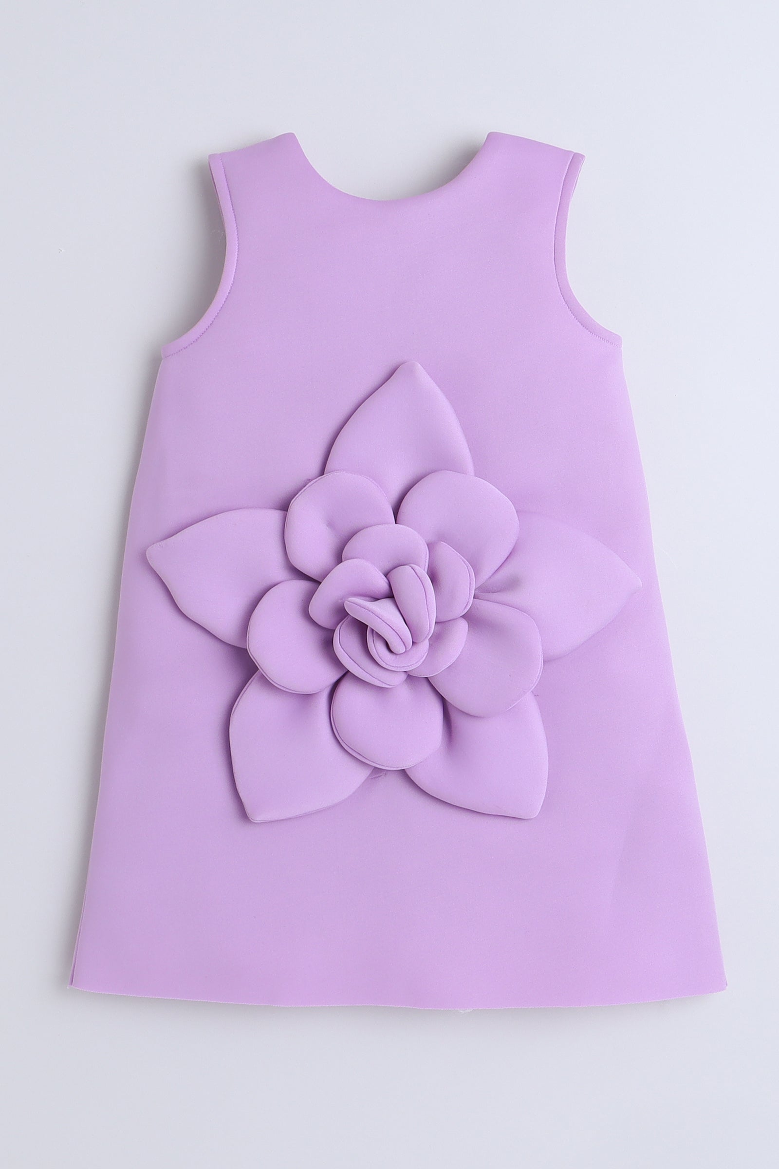 TINY MINY MEE Sleeveless Floral Applique Detailed Dress