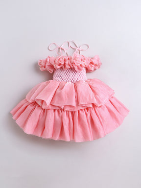 Pearl Blossom Tutu Birthday Dress For Baby Girl