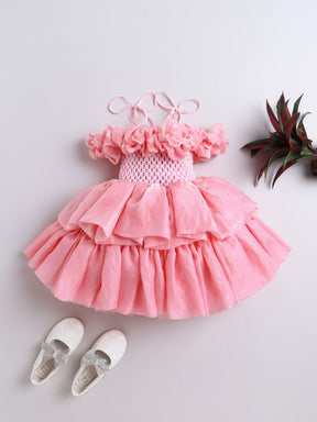 Pearl Blossom Tutu Birthday Dress For Baby Girl