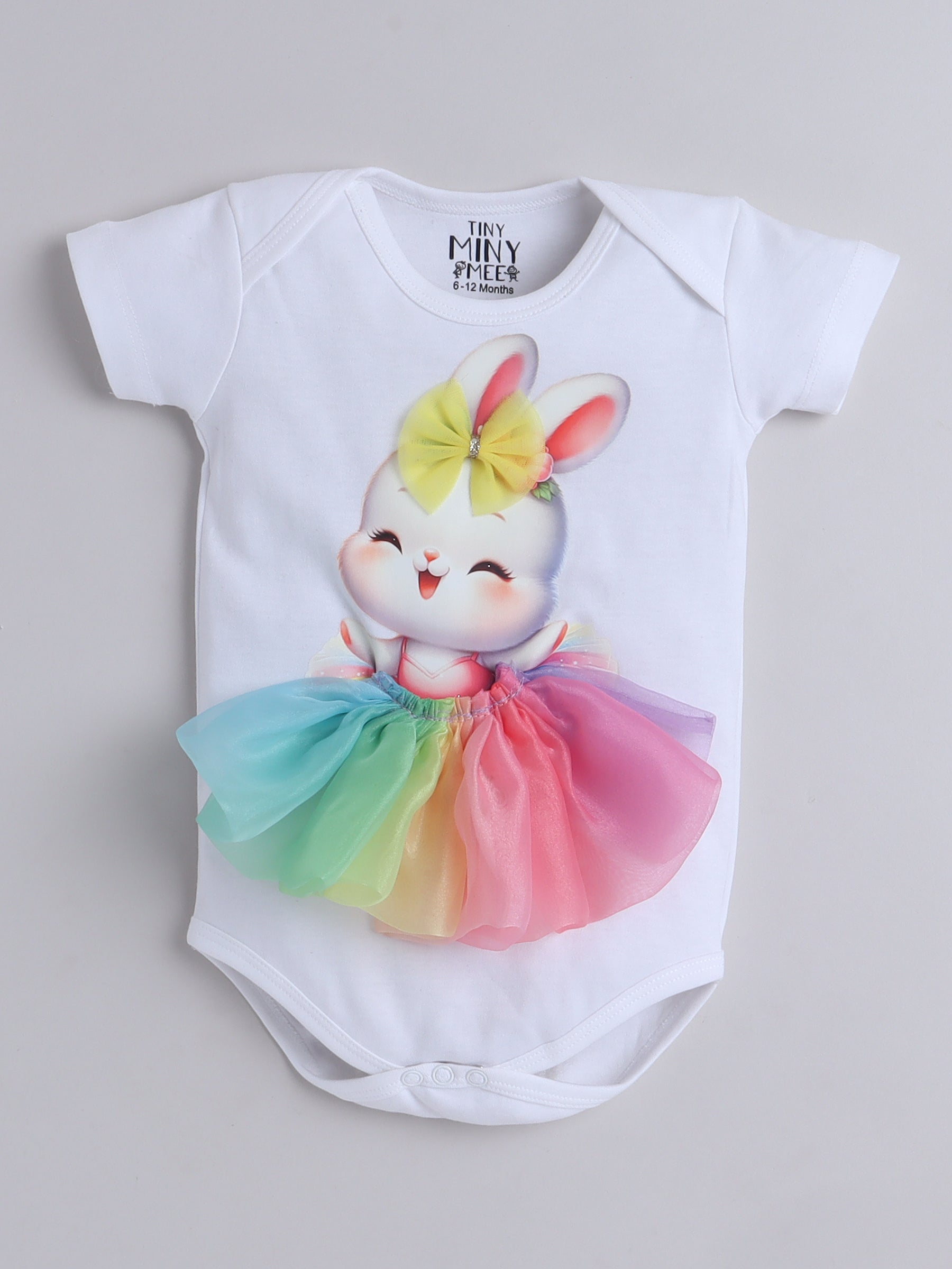 Rainbow Bunny 3-Piece Baby Girl Tutu Set
