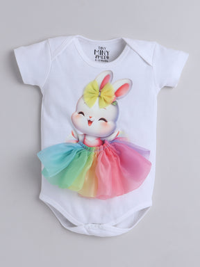 Rainbow Bunny 3-Piece Baby Girl Tutu Set
