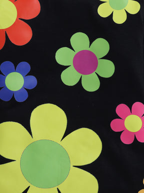 🌼 Color Pop Flower Sweatshirt Dress 🌼
