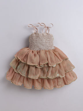 Rose Ruffle Party Layered Tutu Dress