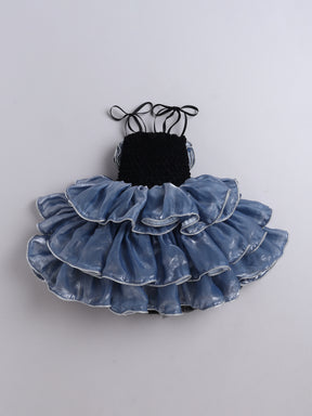 Rose Ruffle Party Layered Tutu Dress