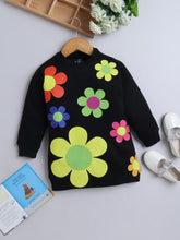 🌼 Color Pop Flower Sweatshirt Dress 🌼