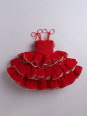 Rose Ruffle Party Layered Tutu Dress