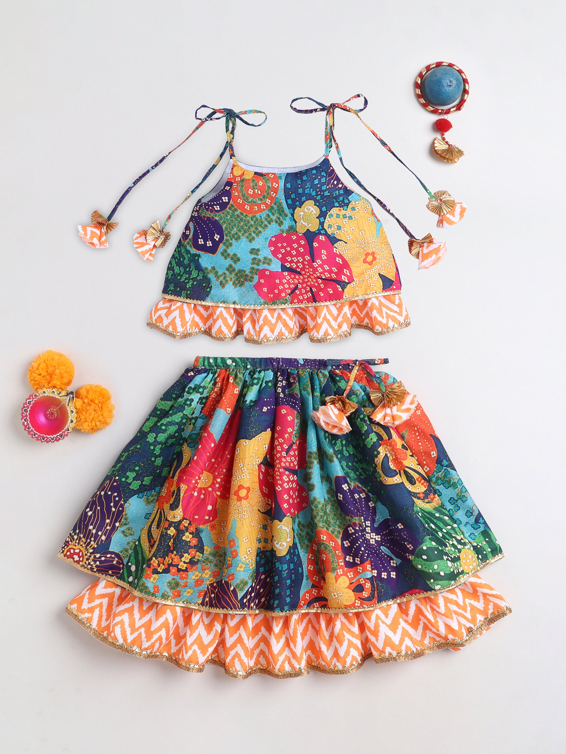 Rang Tarang Multicolour Printed Chaniya Choli