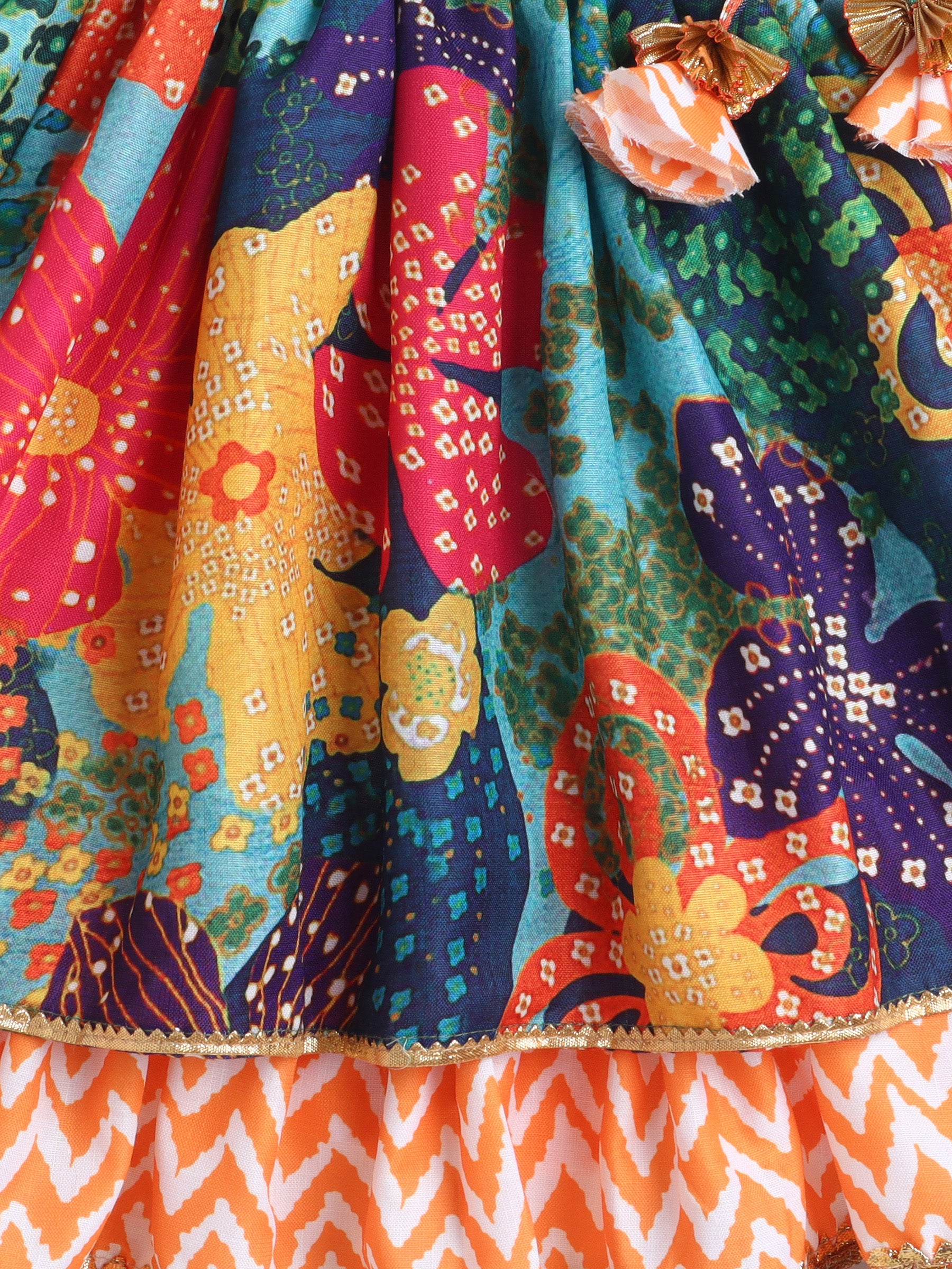 Rang Tarang Multicolour Printed Chaniya Choli