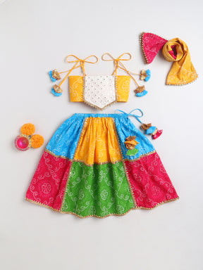 Rang Bahaar Multicolour Lehenga Choli with Dupatta