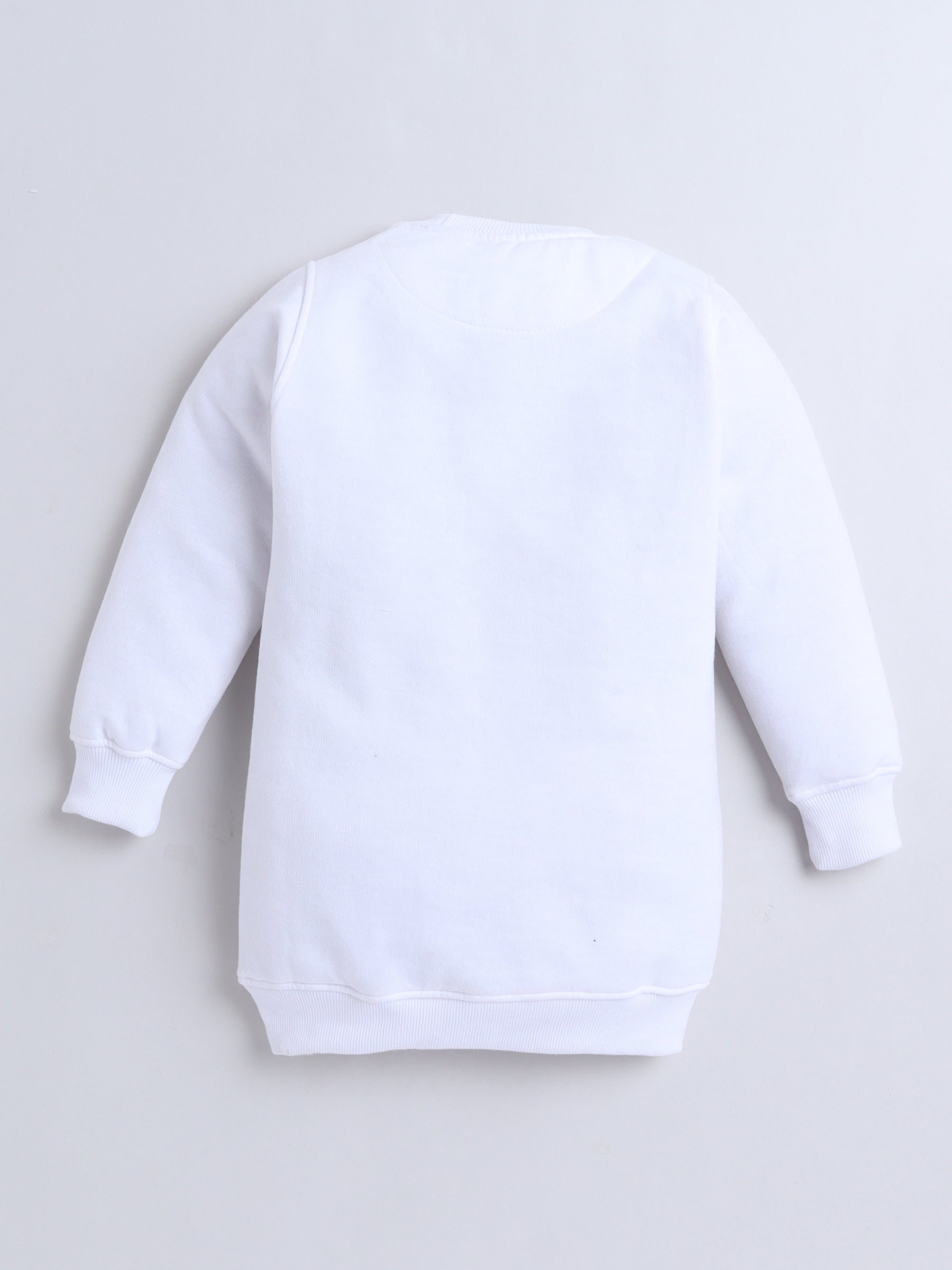 Rainbow Cloud Knee Length Sweatshirt Dress