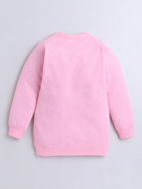 Pink Princess & Unicorn Sweatshirt Knee Length Dress