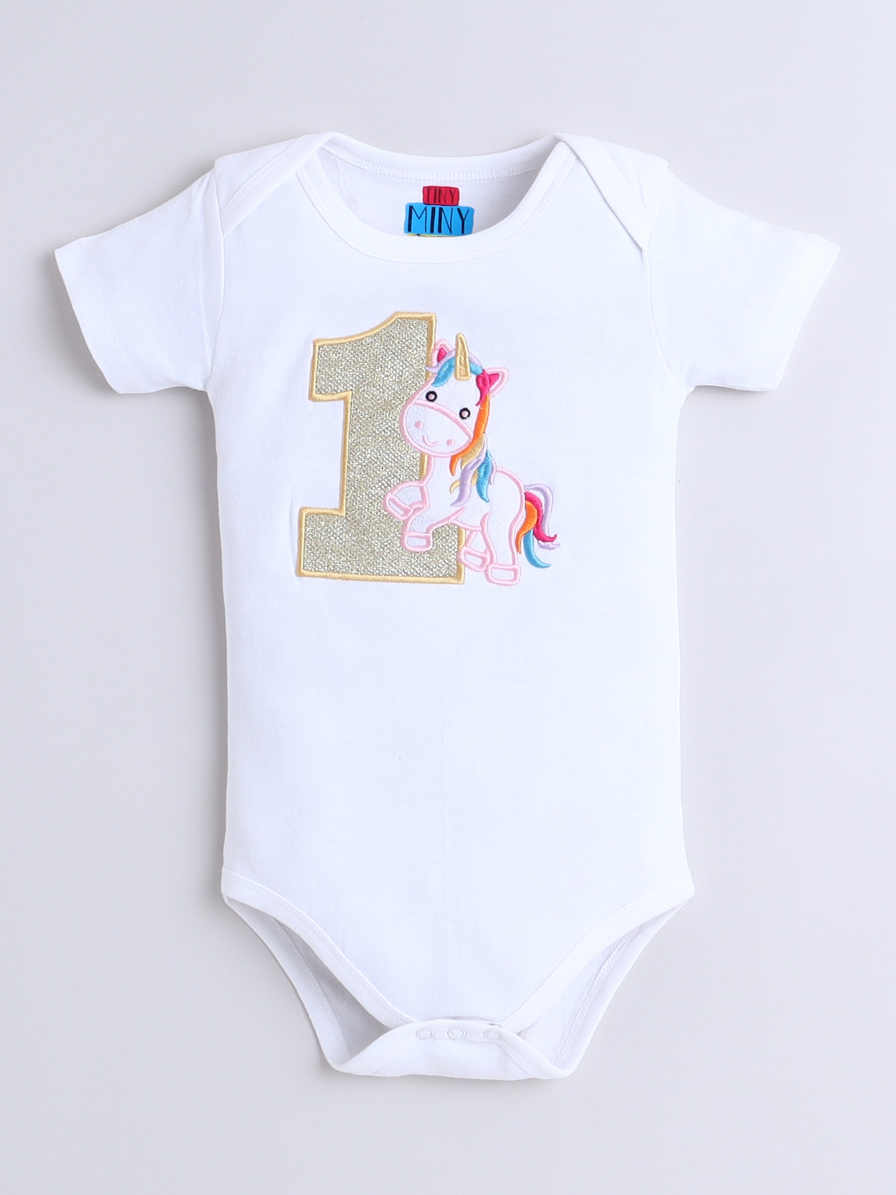 Unicorn Themed 1st Birthday Tutu Set – 3-Piece Magical Pastel Outfit
