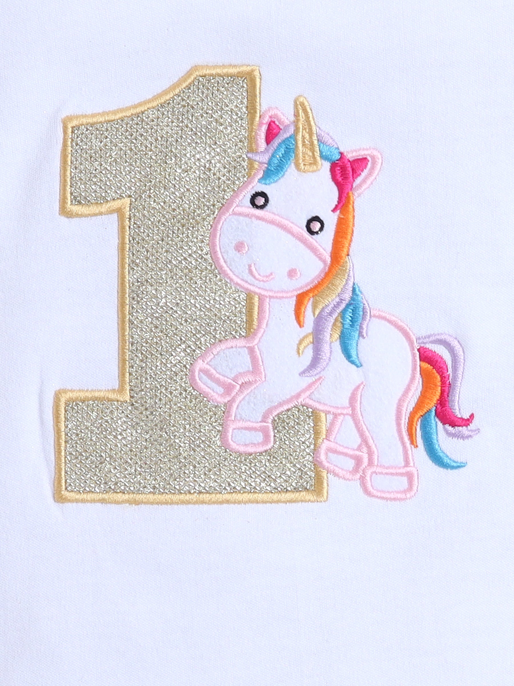 Unicorn Themed 1st Birthday Tutu Set – 3-Piece Magical Pastel Outfit