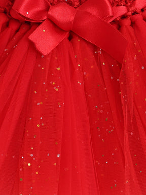 "Red Princess Arrival Outfit Set for Baby Girl"