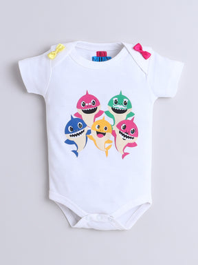 Baby Shark 3-Piece Baby Girl Rainbow Tutu Set