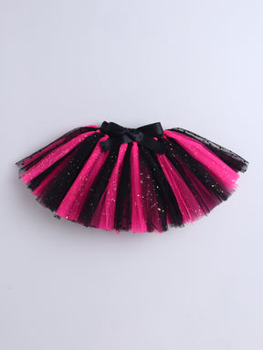 Mini Boss 3-Piece Baby Girl Tutu Set – Black & Hot Pink
