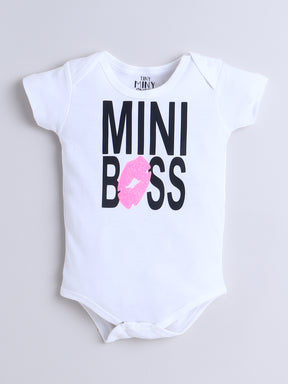 Mini Boss 3-Piece Baby Girl Tutu Set – Black & Hot Pink