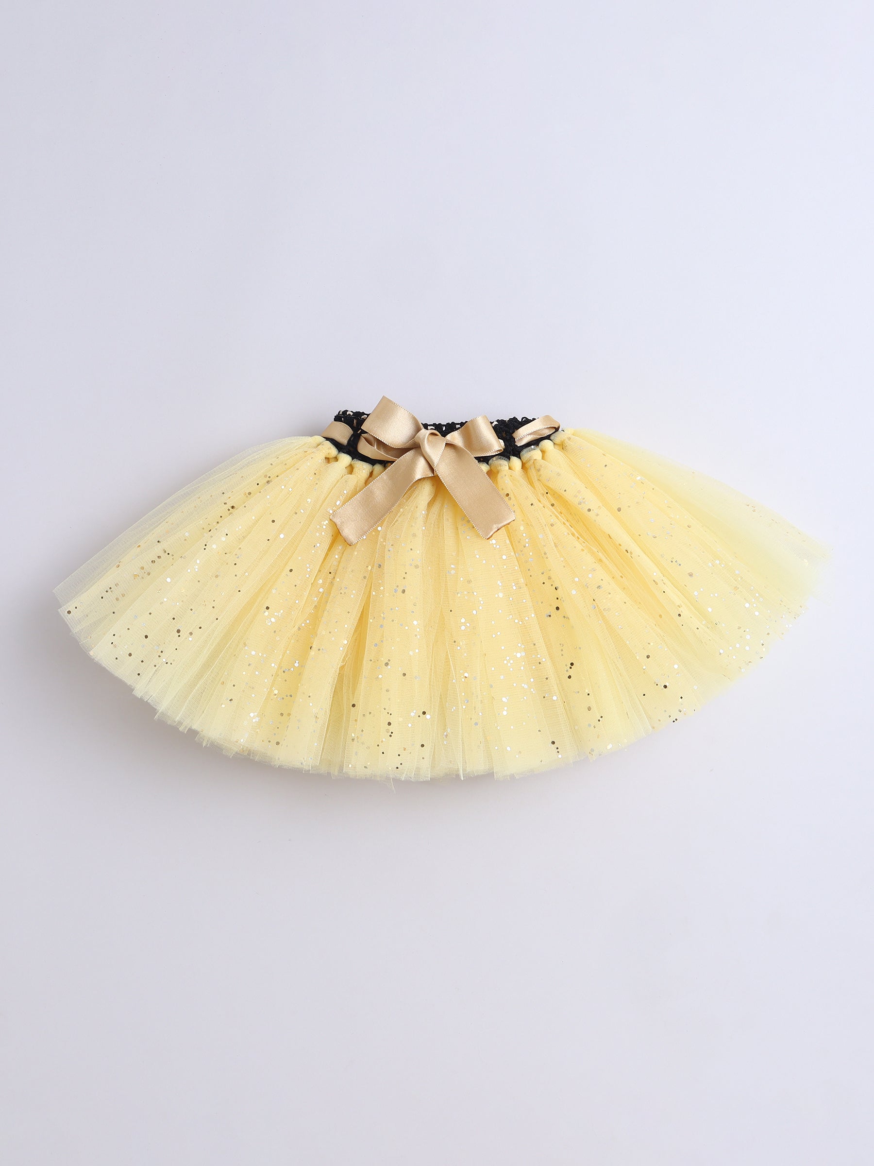 "Half Birthday Outfit Set for Baby Girl – Black & Yellow Theme"