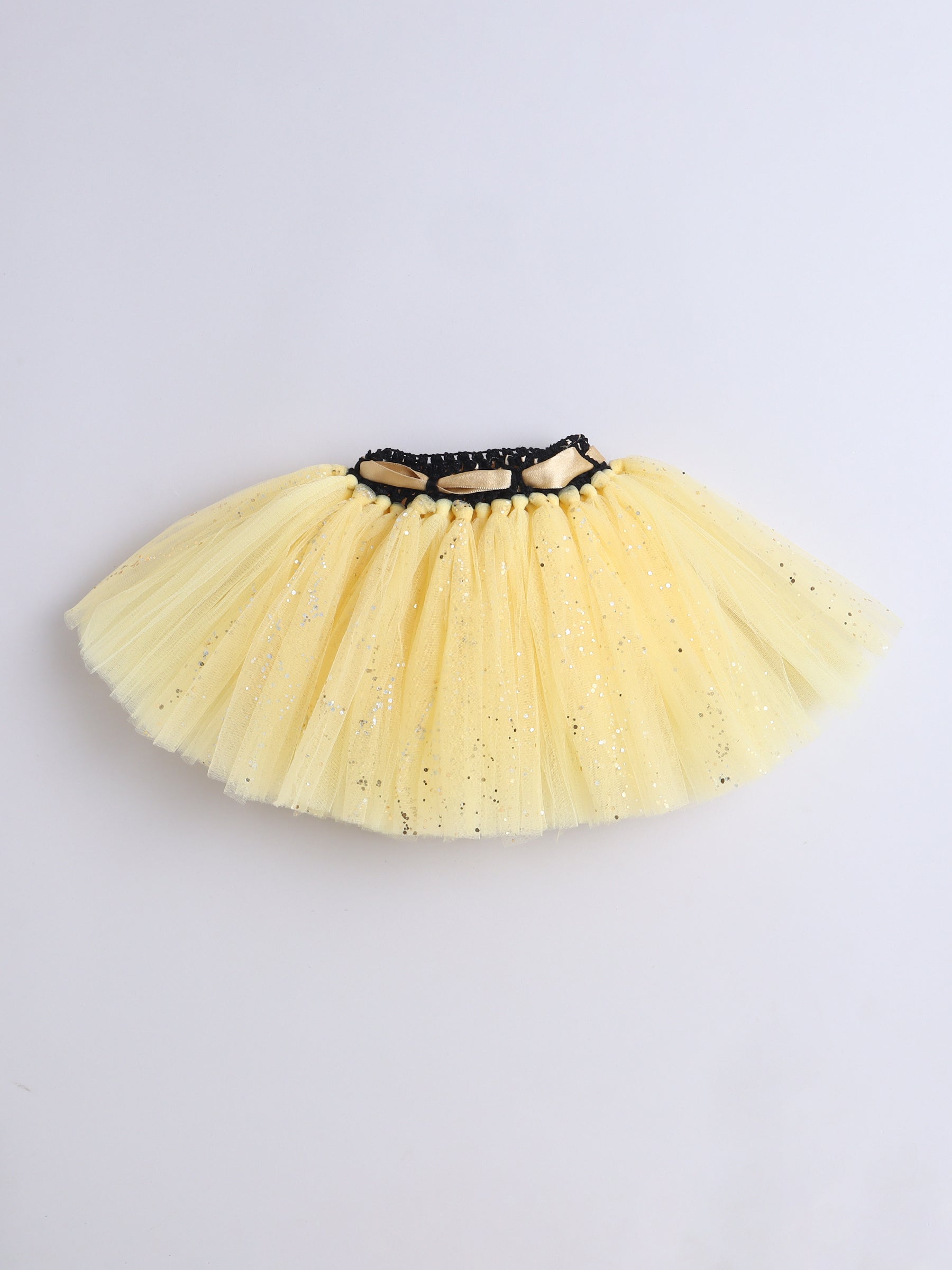 "Half Birthday Outfit Set for Baby Girl – Black & Yellow Theme"