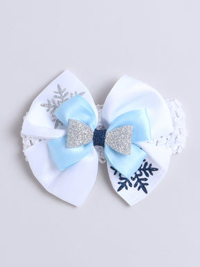 "Snowflake Blue 1st Birthday Outfit Set for Baby Girl"