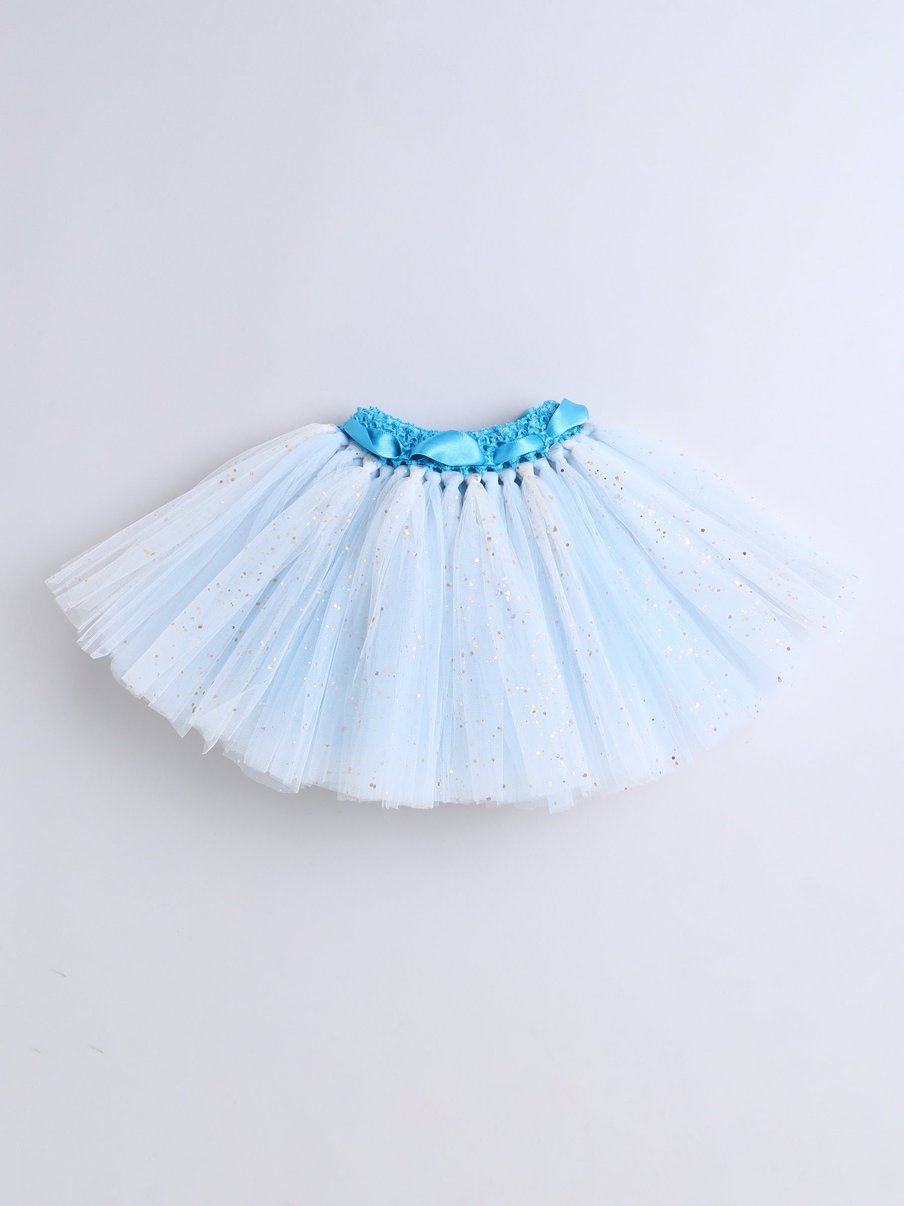 "Snowflake Blue 1st Birthday Outfit Set for Baby Girl"