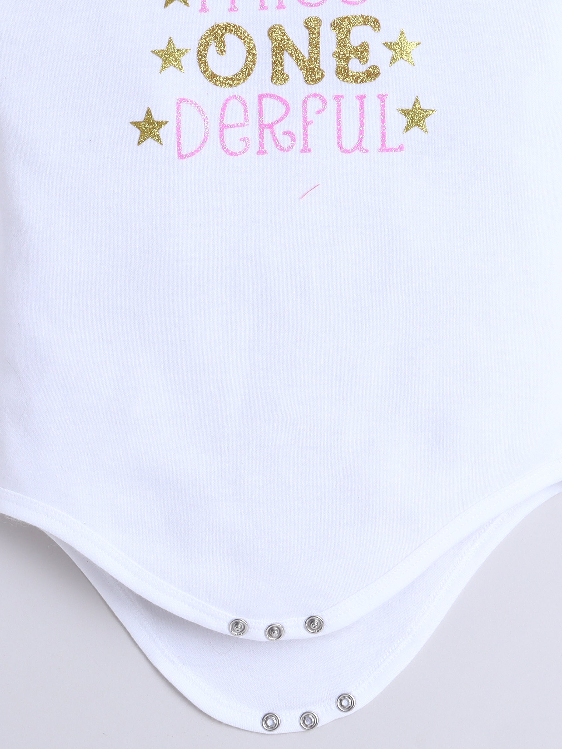 "Miss ONE-Derful 1st Birthday Outfit Set for Baby Girl"