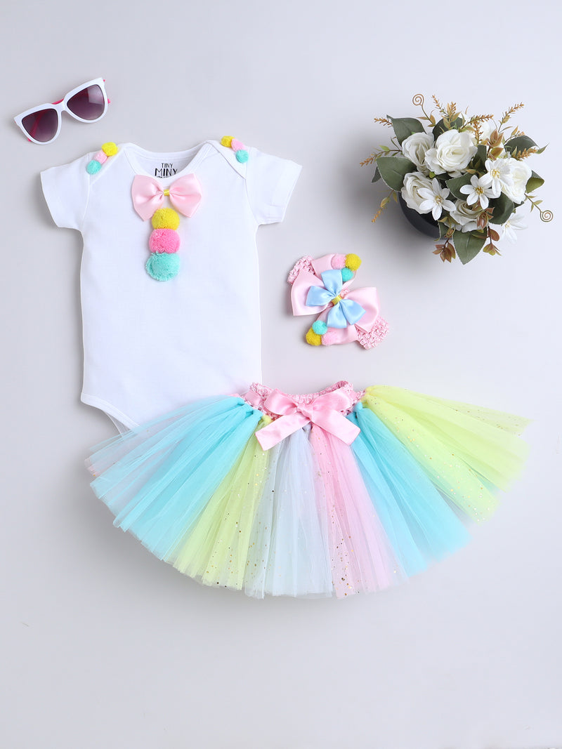 Candy Pop 3-Piece Baby Girl Pastel Tutu Set