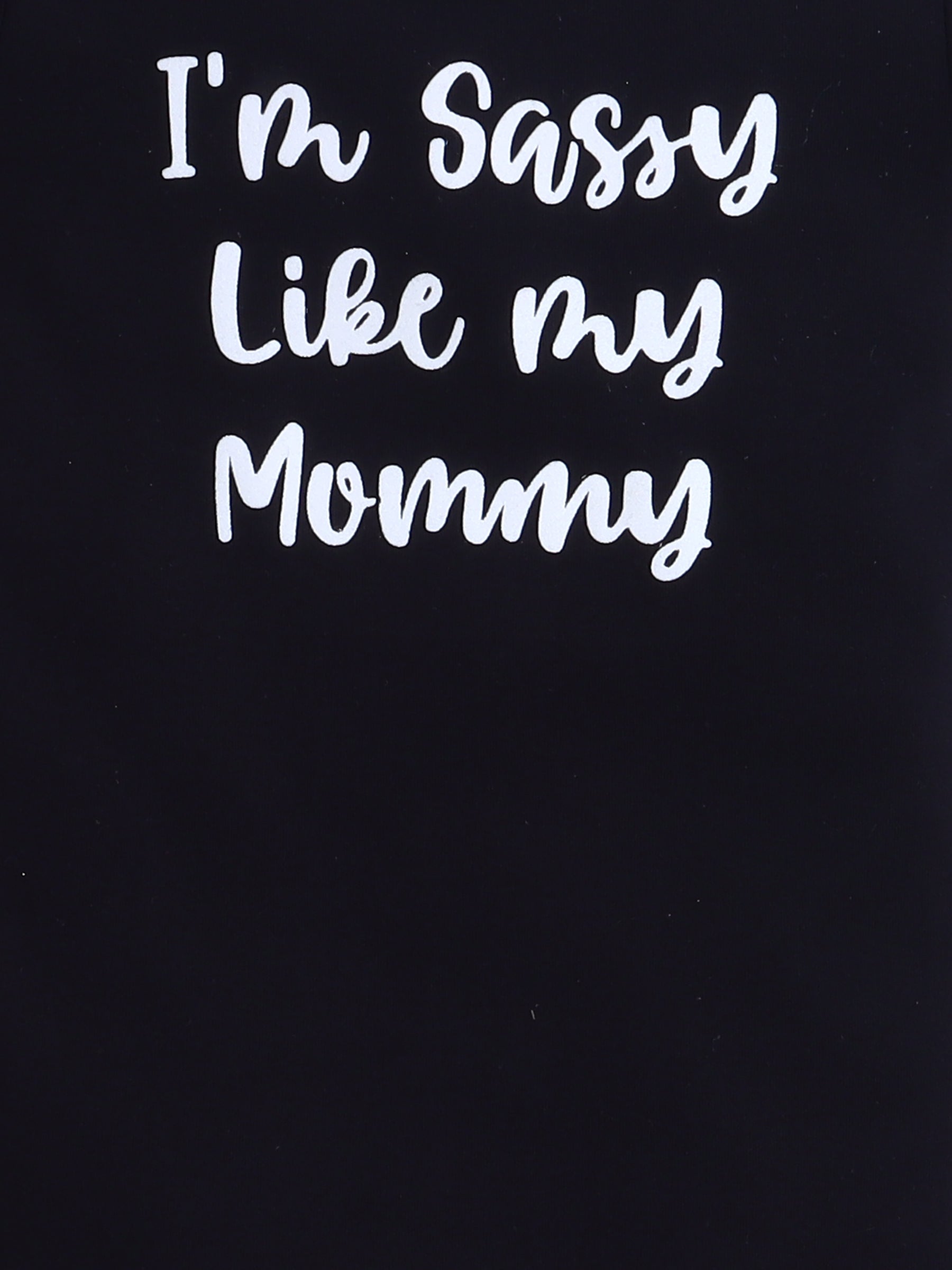 Sassy Like Mommy 3-Piece Baby Girl Tutu Set – Black & Hot Pink