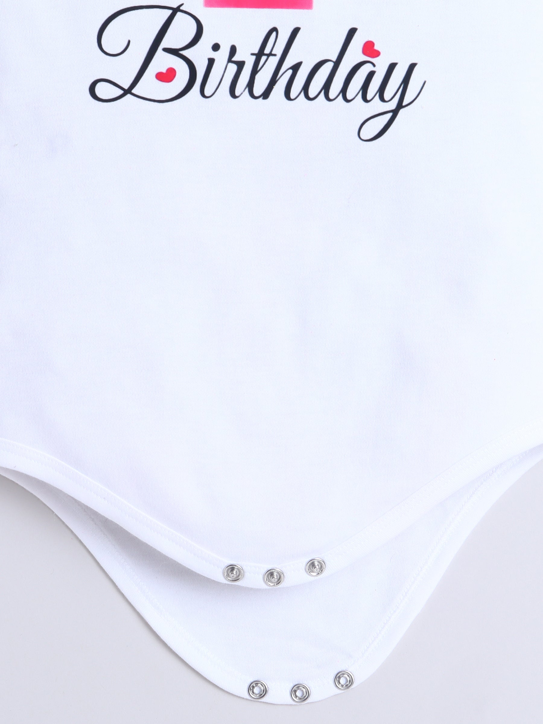 "Pink Princess 1st Birthday Outfit Set for Baby Girl"