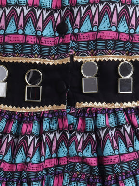 Vibrant Ethnic Printed Frock for Girls