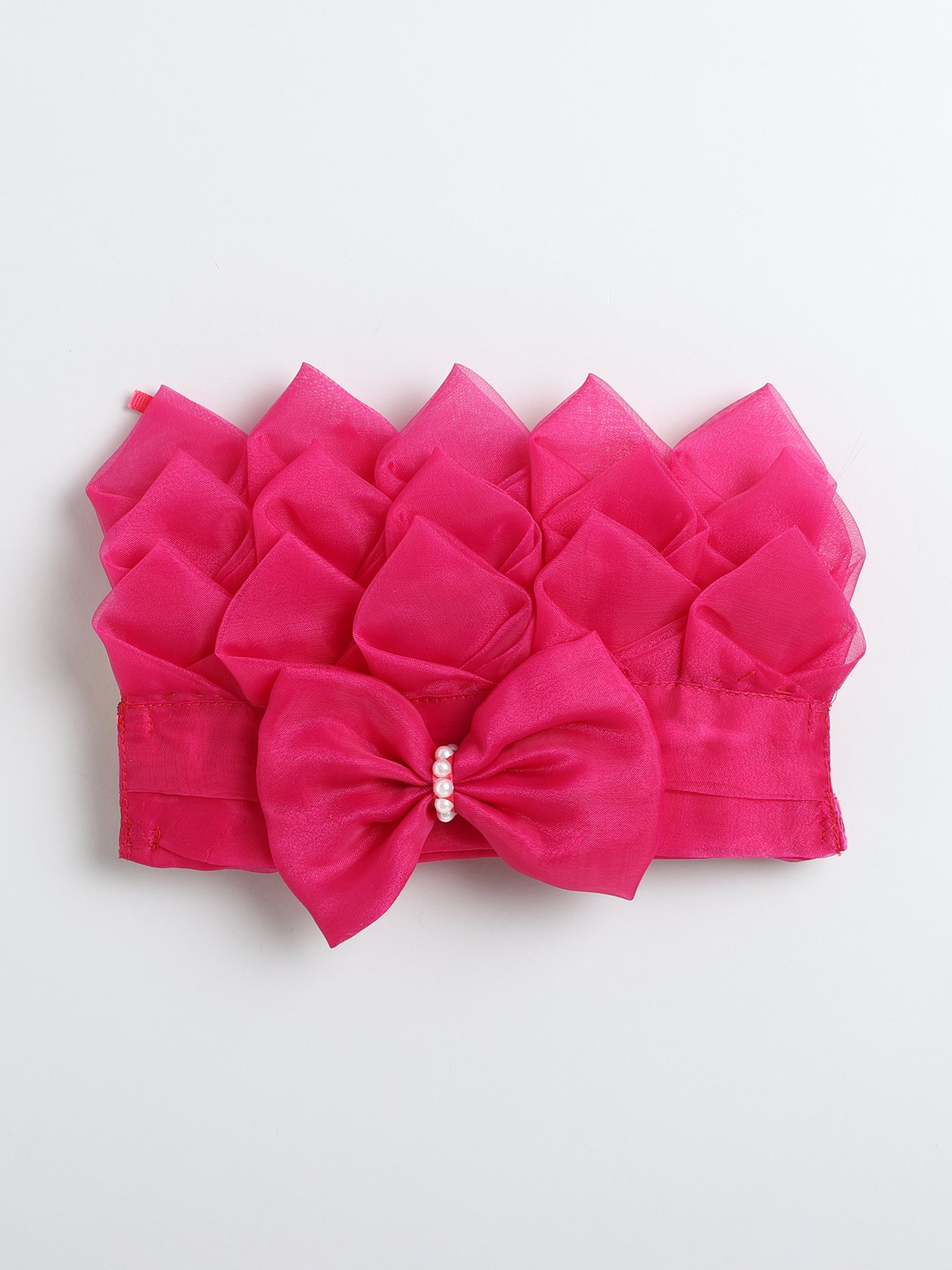 Vibrant Pink & Orange Party Gown for Girls