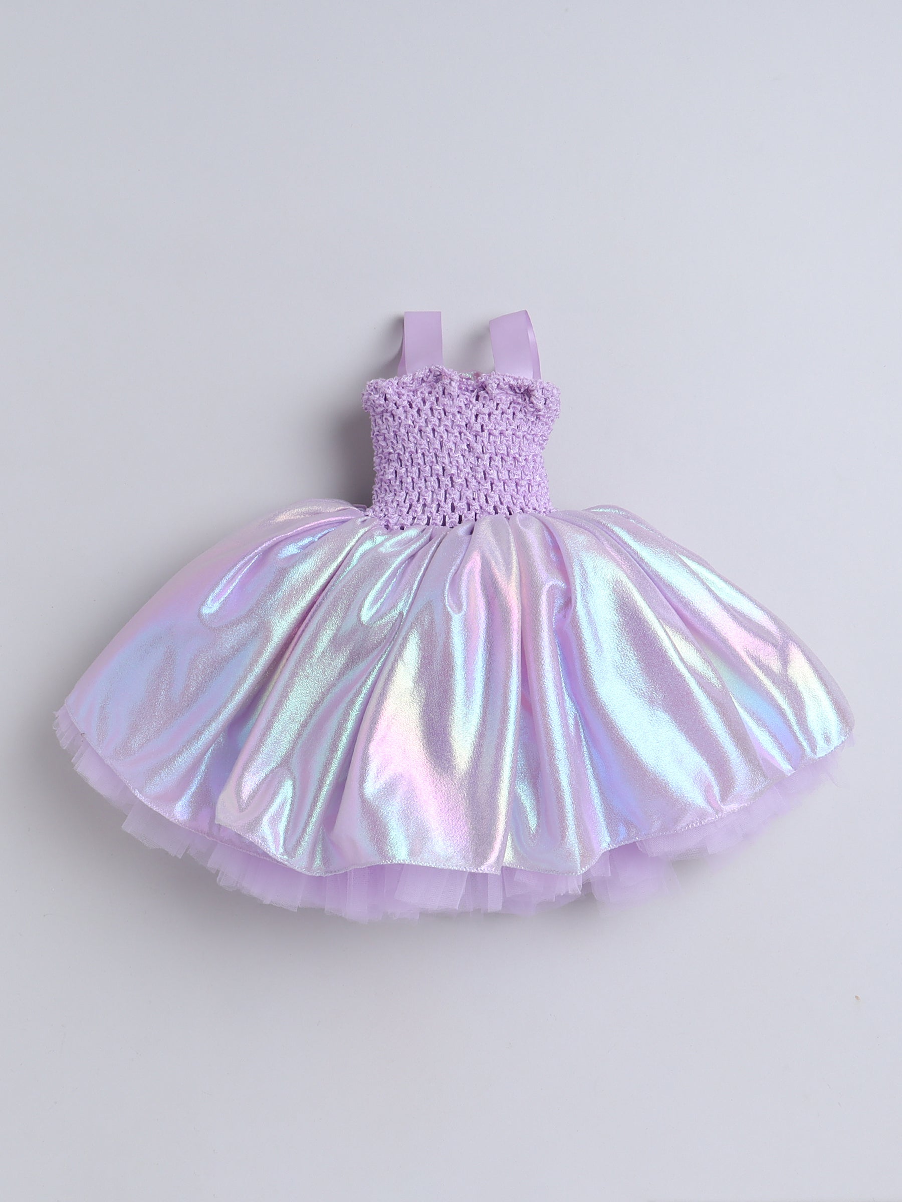 A dreamy glow and a blooming rose — this Knee length dress is pure fairy-tale magic for your little one!